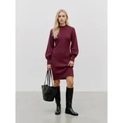 VERO MODA Pletena obleka VMHARPER burgund
