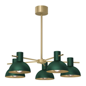 Luster na šipci ESTATE MINI 5xE27/15W/230V zelena