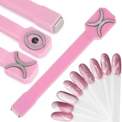Molly Nails dvostranski magnetizator za nohte v barvi mačjega očesa, roza