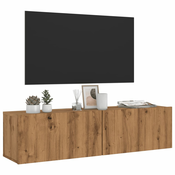 Zidni TV ormaric Artisan hrast 120x30x30 cm izradeno drvo