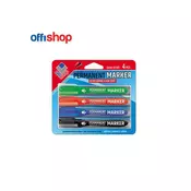 OFFISHOP Markeri za belu tablu set 1/4 Permanent OF372