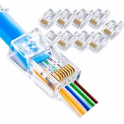 Conotech NS-210 RJ45 vtiči cat.5e UTP prehodni 8P8C za LAN kabel 10 kosov.