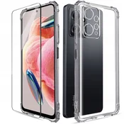 shumee Ovitek za Xiaomi Redmi Note 12 4G, oklepljen, proti udarcem, tanek + steklo