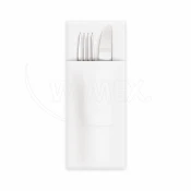 WIMEX s.r.o. CutleryStar dvoslojni beli prtiček 38 x 32 cm [50 kosov]