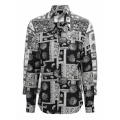 Radwa Srajca Viscos floral pattern 2pc pegasto črna/pegasto bela