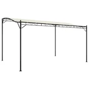 Vidaxl Nadstrešek krem 4x3 m 180 g/m2 blago in jeklo