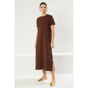 Trendyol Milla Ženska haljina Twoss25El00465, Smeda (Braon)