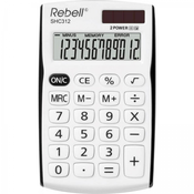 KALKULATOR REBELL SHC312BKBX 12M, BE-ČRN, KOMERCIA