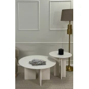 Hanah Home Set klub stolova Leo, 2 komada, Beli