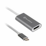 SilverStone SST-EP07C-E - USB 3.1 Type C auf HDMI V2.0b Adapter - grau SST-EP07C-E