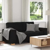 Dvosjed Kauc Crni 180x78x84 cm Tkanina