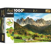Trefl - Puzzle 2v1 puzzle Dolomity + triediče - 1 000 kosov