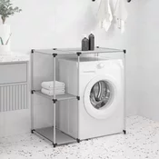 vidaXL Regal za nad pralni stroj siv 87x55x90,5 cm železo
