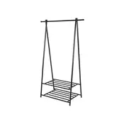 Songmics Stojalo za plašče, 87,8x155,7x41,6 cm, črno