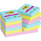 Post-It samolepilni lističi Super Sticky COSMIC - 47,6x47,6 mm, 12 kosov