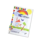 Mapa z barvnim papirjem A4, 8 listov - samolepilna