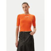 PINKO Pulover Tritone 102017 A1KW Oranžna Slim Fit