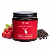 shumee Sojina sveča poper malina 100% sojin vosek - yush - 120 ml