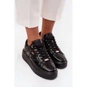 Patent Leather Womens Sneakers On Platform Lee Cooper