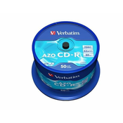 Verbatim CD-R AZO 700MB, 52x, vreteno 50 kosov