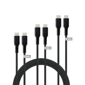 Komplet kablov Speedlink USB-C na USB-C - črn