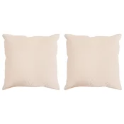 vidaXL vidaXL Vzglavnik 2 pcs Bež 50 x 50 cm Kapok Svinčnik, (5000294797)