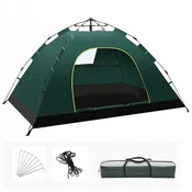 shumee ECARLA zložljiv kamping šotor za 2-3 osebe 200x140x115cm zelen BAL12ZIE