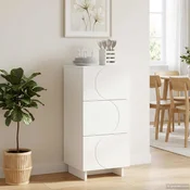 vidaXL Komoda Bela 33,5 x 34,5 x 75 cm Inženirski les