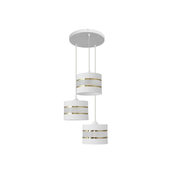Luster na sajli HELEN 3xE27/60W/230V bijela/zlatna