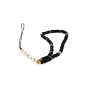 GUESS GUSTPEARK zapestnica/obesek za telefon - Heishi Beads črna