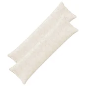 vidaXL Prevleka za blazino 2 kos HOUTEN Bela 40 x 145 cm