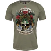 011Shop Muška majica kratkih rukava Jedan život, jedna šansa, Maslinasta