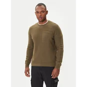 Aeronautica Militare Pulover 252MA1586UL00904 Zelena Regular Fit