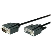 VALUE Value serijski priključni kabel [1x 9-polni moški konektor D-Sub - 1x 9-polni ženski konektor D-Sub] 1.00 m črna, (20419322)
