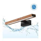 Brilagi-LED kopalniška osvetlitev za ogledalo WOODY MIRROR 3v1 LED/8W/230V 40 cm IP44 črna/hrast