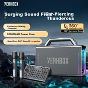 Yeahbox Bluetooth zvucnik sa 2 mikrofona Thunder 50, Crni