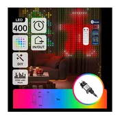 Aigostar - LED RGBY dekorativni lanac 400xLED/15W/230V 1x1m IP44 + daljinski upravljac