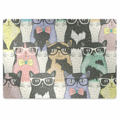 Decormat Podloga za pisarniški stol Mačke 140x100 cm 15 cm