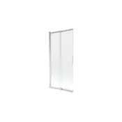 Mexen Fox 2-krilni premični kopalniški zaslon 85 x 150 cm, prozoren, krom - 891-085-002-01-00