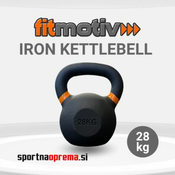 Fitmotiv Iron Kettlebell 28 kg – kettlebell utež iz litega železa