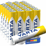 Varta Alkaline, AAA, 24 pack, Baterija za jednokratnu upotrebu, AAA, Alkalne, 24 kom, Plavo, Valjkast