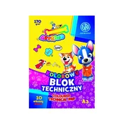 Astra ASTRINO barvni papir A3, 10 listov, 170 g/m2, mešanica motivov, 106021015