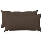 vidaXL Prevleka za blazino 2 kos HEERLEN Taupe 40 x 70 cm Blago