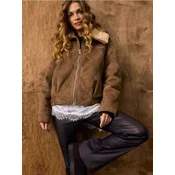 Sinsay - Flare pantalone sa viskozom - tamno braon