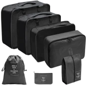 Livefy putni set organizatora LuxePack 7kom, crno
