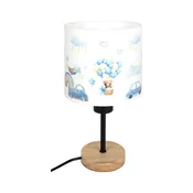 Brilagi - Stona lampa BOBO WOOD 1xE27/25W/230V hrast/crna/bela/plava/medvedici