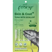 Pramy priboljšek za mačke Skin&Coat iz tune s pokrovačami 4x14 g