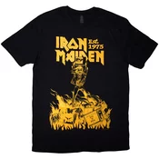 Iron Maiden Majica Est. 1975 Holy Smoke Jumbo Yellow Unisex Black 2XL