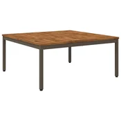 vidaXL Klubska miza Naravna in kava 100 x 100,5 x 45 cm
