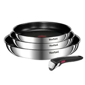 Komplet ponev INGENIO EMOTION L897S474, set 3 kosov, srebrna, nerjaveče jeklo, Tefal